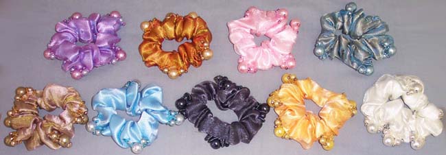 HAIR ACCESSORIES - Jewelled Pony Tail Holders (#182)