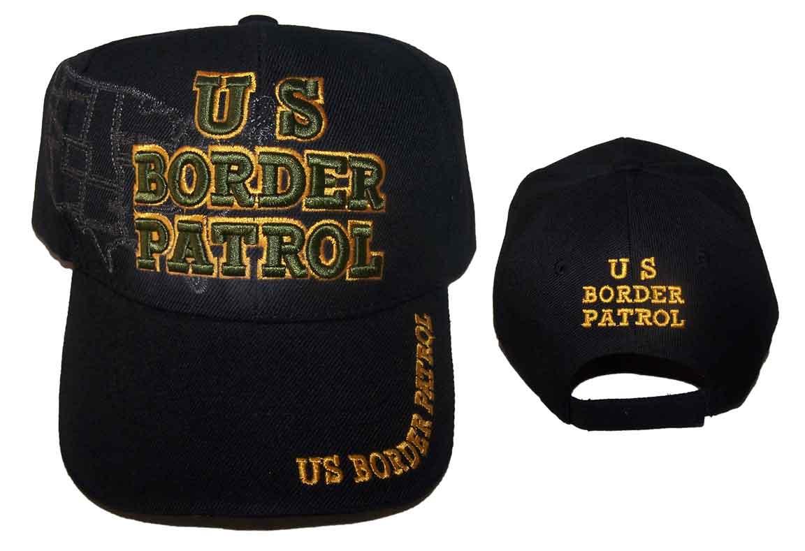 US Border Patrol... US Map  Embroidered Military BASEBALL Caps