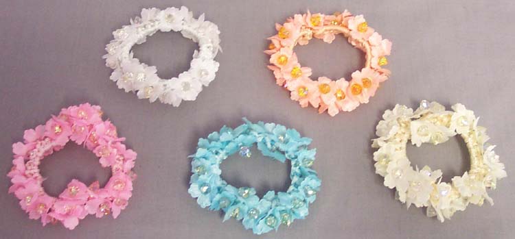 HAIR ACCESSORIES -  Jewelled Ponytail Holders   ( #  SC-62018P)