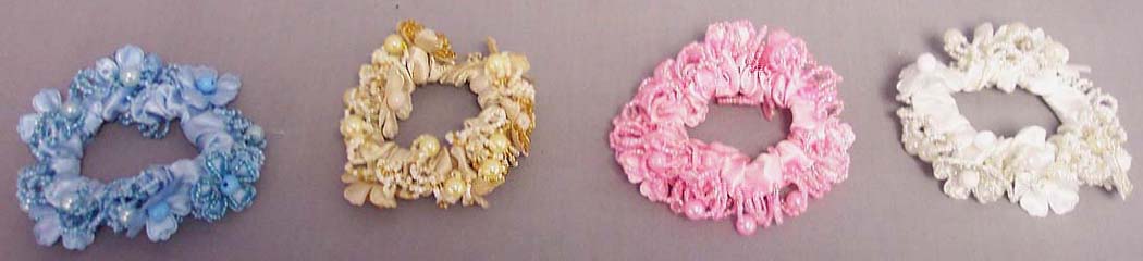 HAIR ACCESSORIES -  Jewelled Ponytail Holders   ( #  SC-62030A)