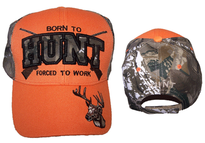 ''Born to Hunt''  Hunting Embroidered BASEBALL Caps Hats