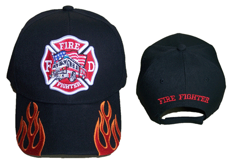 Fireman Fire Fighter  Embroidered BASEBALL Caps