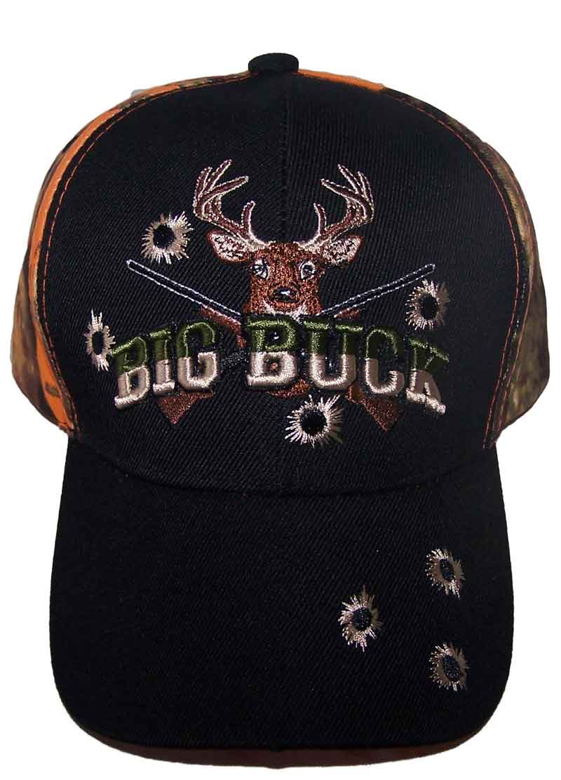 Hunting Deer Big Buck  BASEBALL CAPs Hats Embroidered