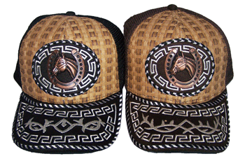 Rodeo Embroidered Mesh Back Baseball Caps - HORSE & HORSE Shoe