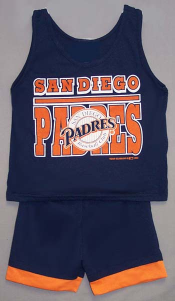 ''San  Diego  Padres'' Boys  SHORT Sets (Licensed) -  Sizes: 2T-4T