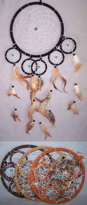 Native Pride Tribal  DREAM CATCHERs - Diameter: 7.75''