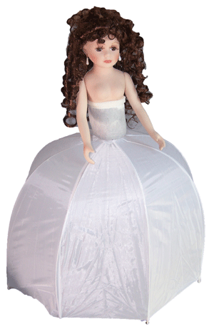 26'' BODY DOLLS Quinceanera  Porcelain DOLLs With Umbrella Base