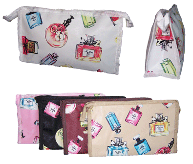 Cosmetics Bags - Cosmetics Pouches - PERFUME Bottles Design