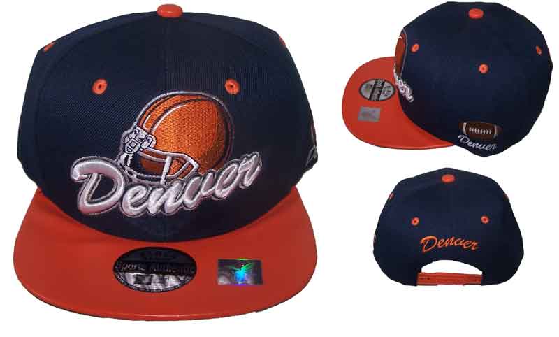 Football Snap Back Flat Brim Embroidered Baseball CAPS - Denver