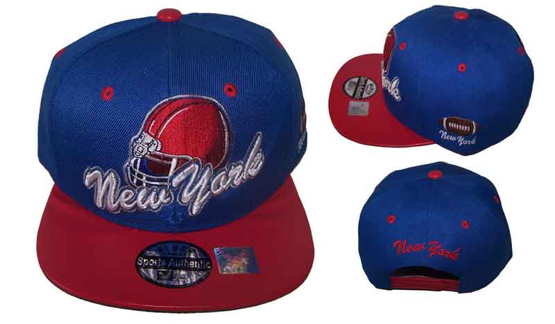 Football Snap Back Flat Brim Embd Baseball Caps - NEW York