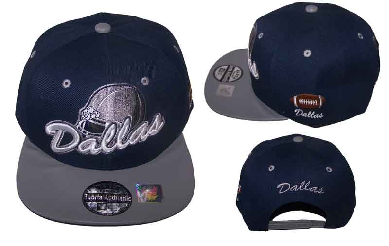 FOOTBALL Snap Back Flat Brim Embroidered Baseball Caps - Dallas