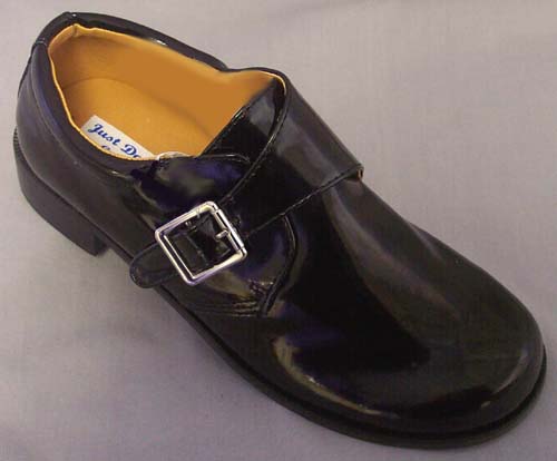 Boys Tuxedo SHOES With Buckle - Black  Color (Sizes: 9-5)