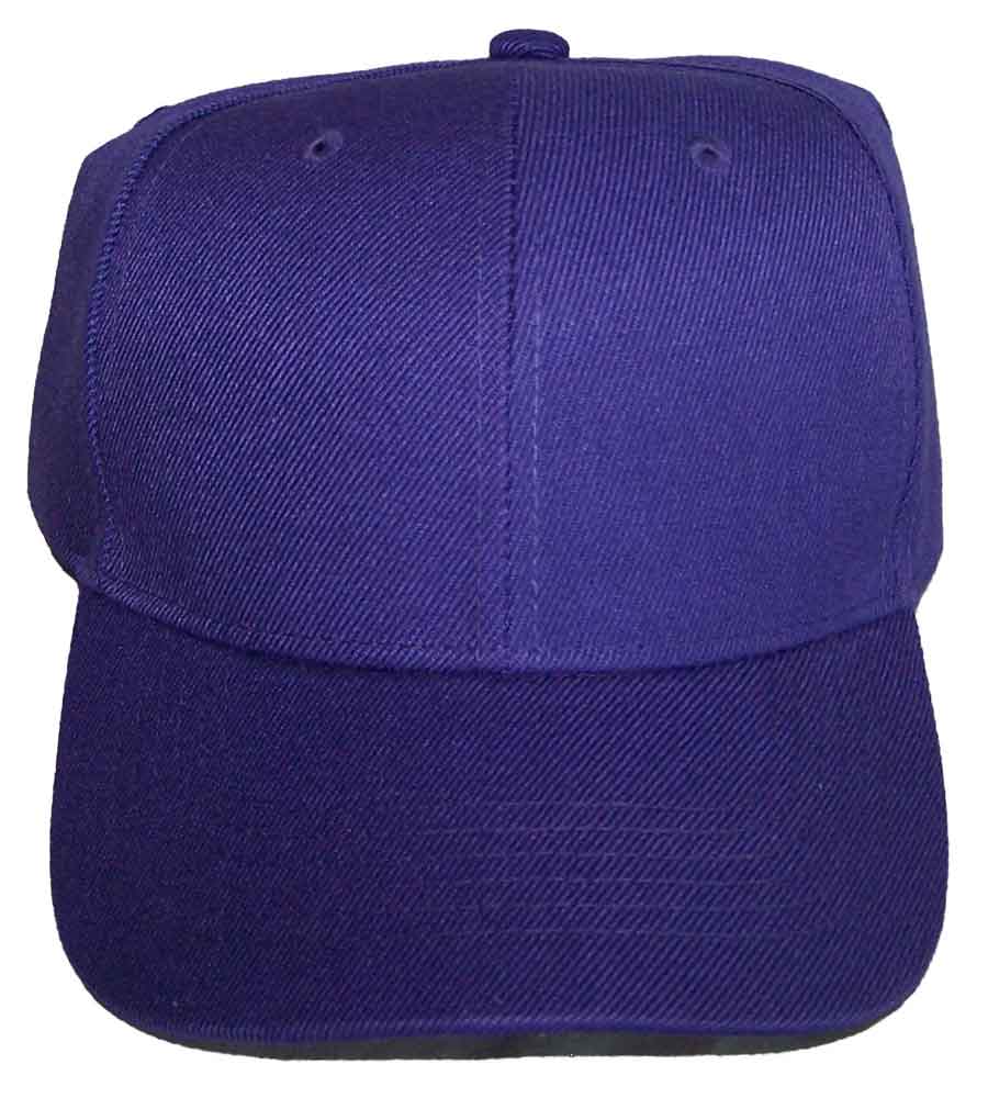 Plain BASEBALL Caps  For Adults  - In Solid Color Purple