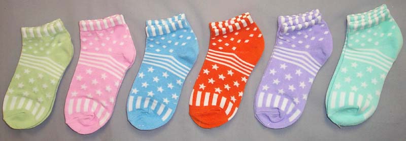 ''Angelina'' Girls Trainer SOCKS  In Color  ( #  OR2305-FST)