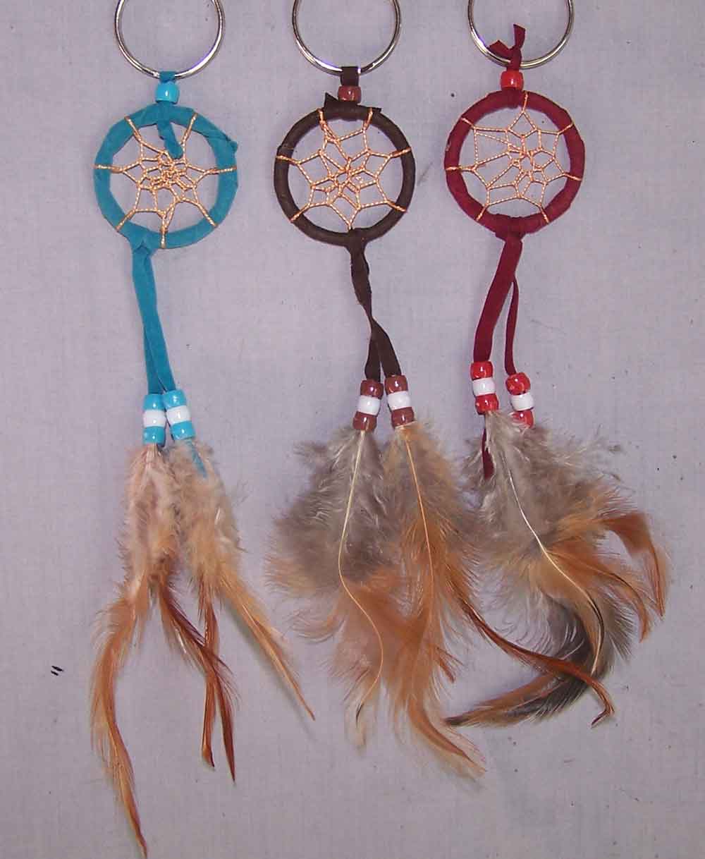 Native Pride  Tribal Dream Catchers Key Rings - Diameter:1.5 ''