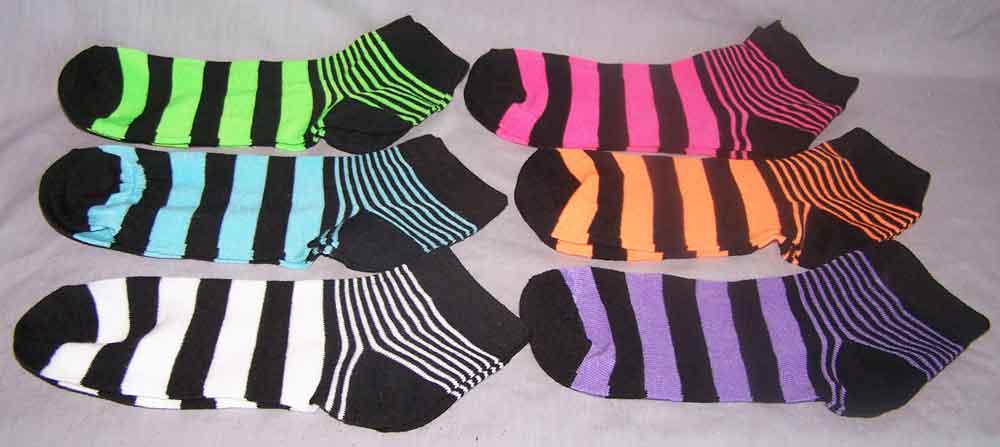 Womens - Teenagers Low Cut Sports SOCKS Anklet SOCKS Size: 9-11