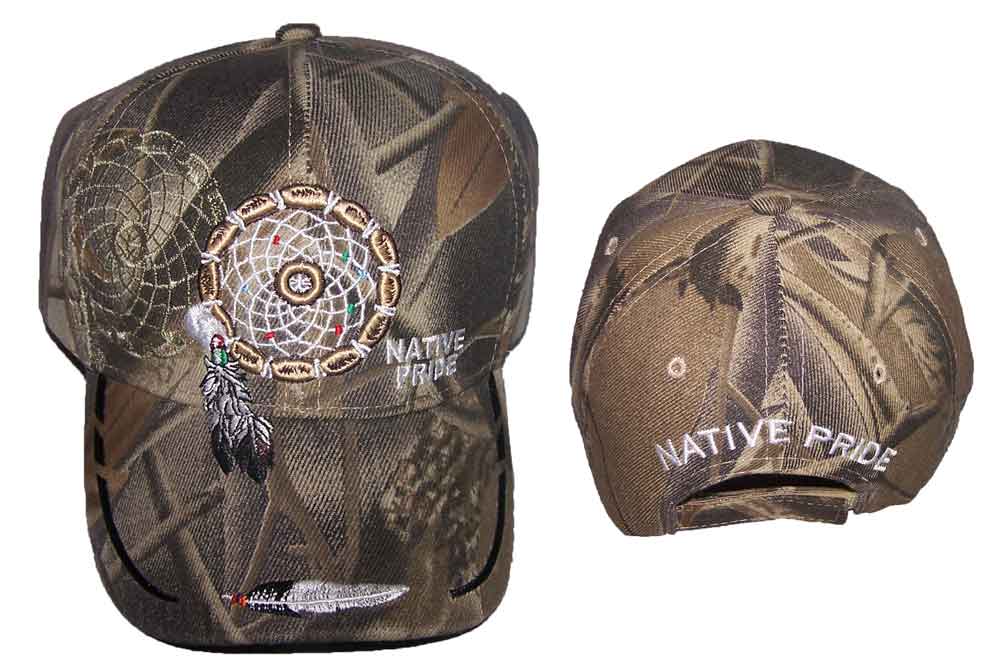 DREAM CATCHER & Feather Native Pride  Baseball  Caps - Camo