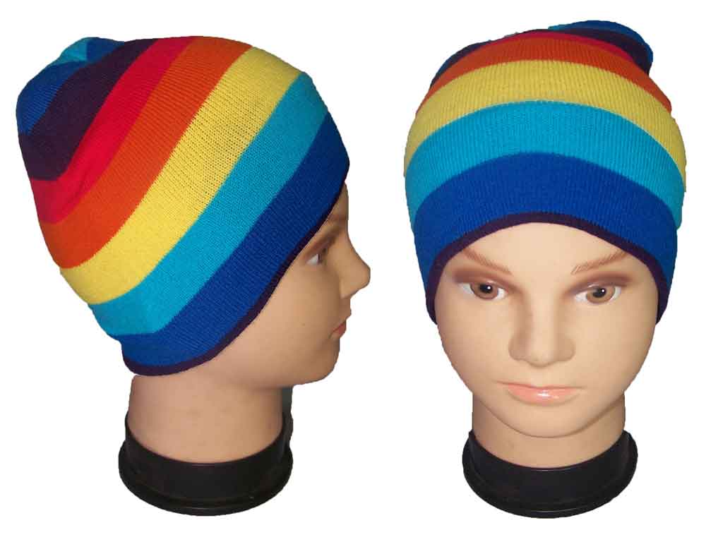 Rainbow Colors Gay Pride Beanies  Knitted Winter CAPS