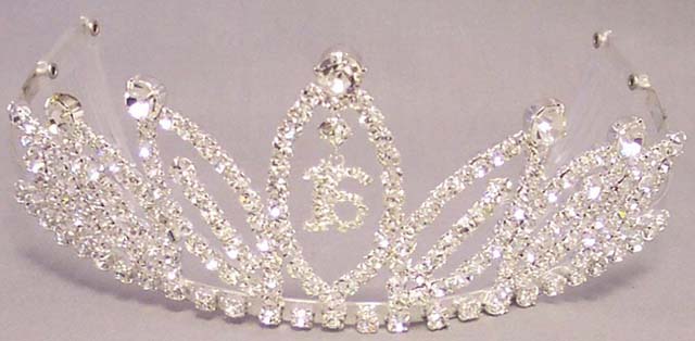 Rhinestones Tiara - Sweet 16  ( # PS391)