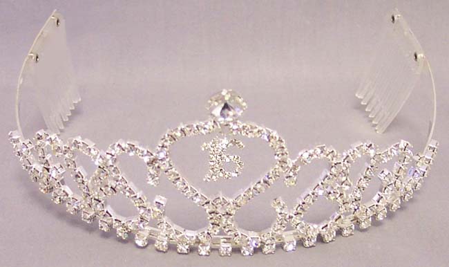 Rhinestones TIARA - Sweet 16  ( # PS337)