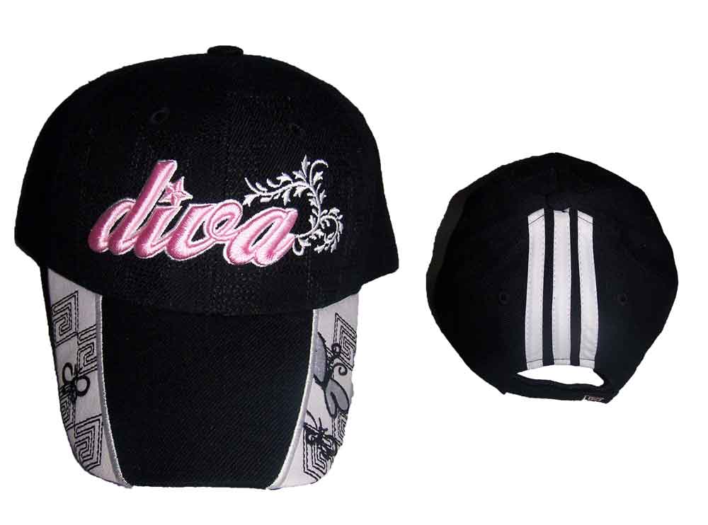 ''Diva''   BASEBALL Caps For Women Embroidered