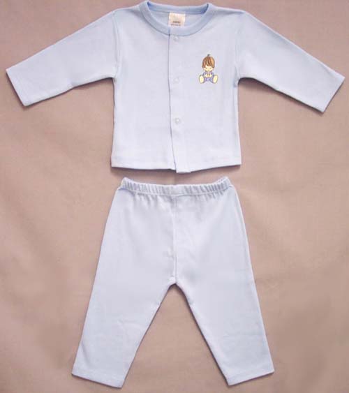 NEW Born Sizes 2Pc Embroidered Pyjama Sets
