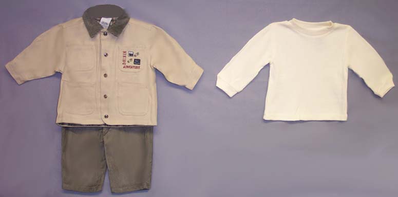 ''Cradle Togs '' Boys 3Pc JACKET Sets  - Sizes: Infant ( # 6C4121A)