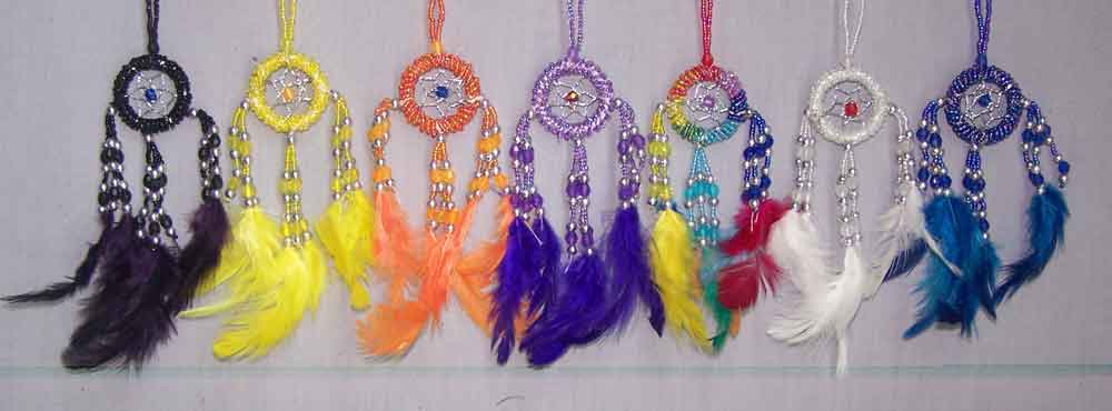 Native Pride  Tribal Handmade  DREAM CATCHERs - Diameter 1.25''