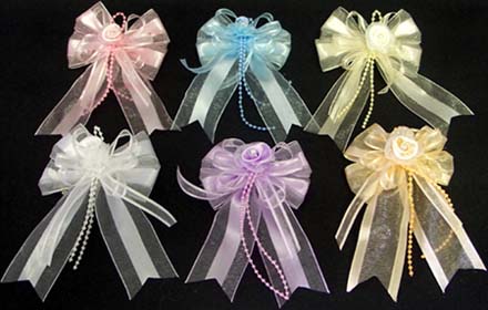 HAIR Accessories  HAIR BOWs With French Clips - Soft Colors