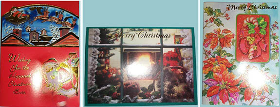 Musical  GREETING  CARDS  - Christmas (English)