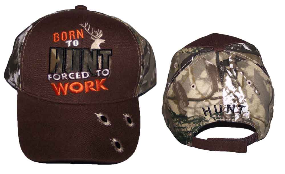 ''Born to Hunt''  Hunting  BASEBALL Caps Hats Embroidered