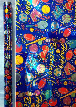 Foil  Gift  Wrapping  PAPER - Happy Birthday