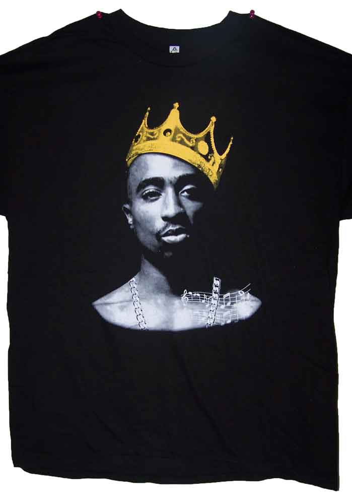 Tupac Shakur 2Pac King of Hip Hop T-SHIRTS