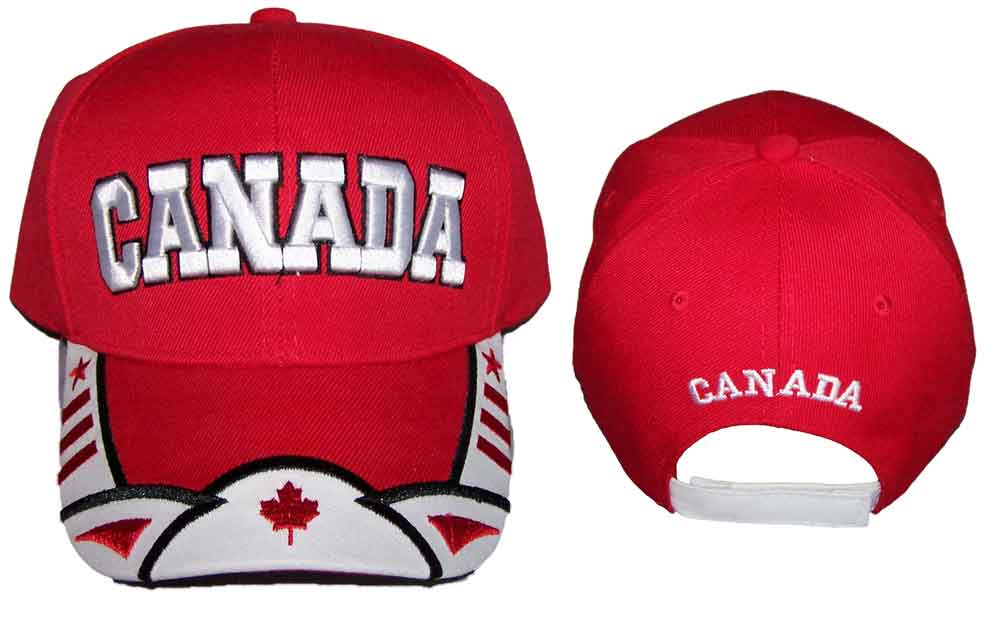 ''Canada'' Digital Embroidered BASEBALL Caps