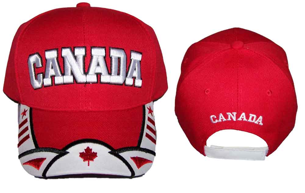 ''CANADA'' Digital Embroidered Baseball Caps