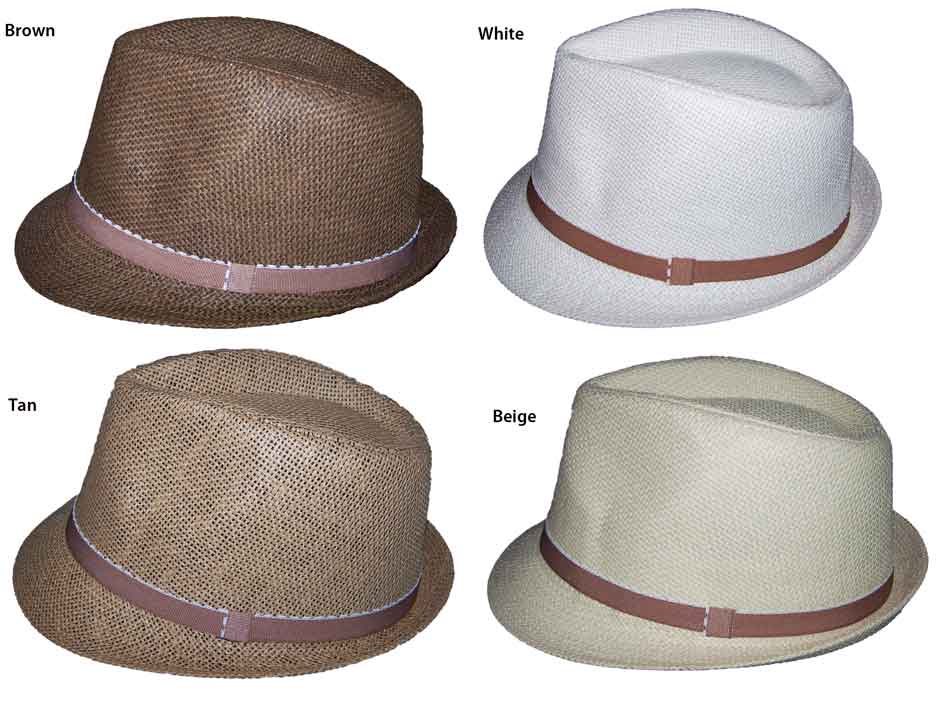 Fedora Trilby HATS For Adults - Men HATS 4 Colors