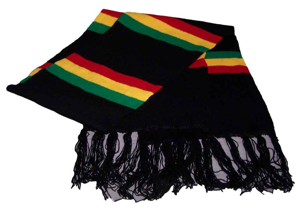 Reggae RASTA  Knitted Uni-Sex  Fall/Winter  Scarves