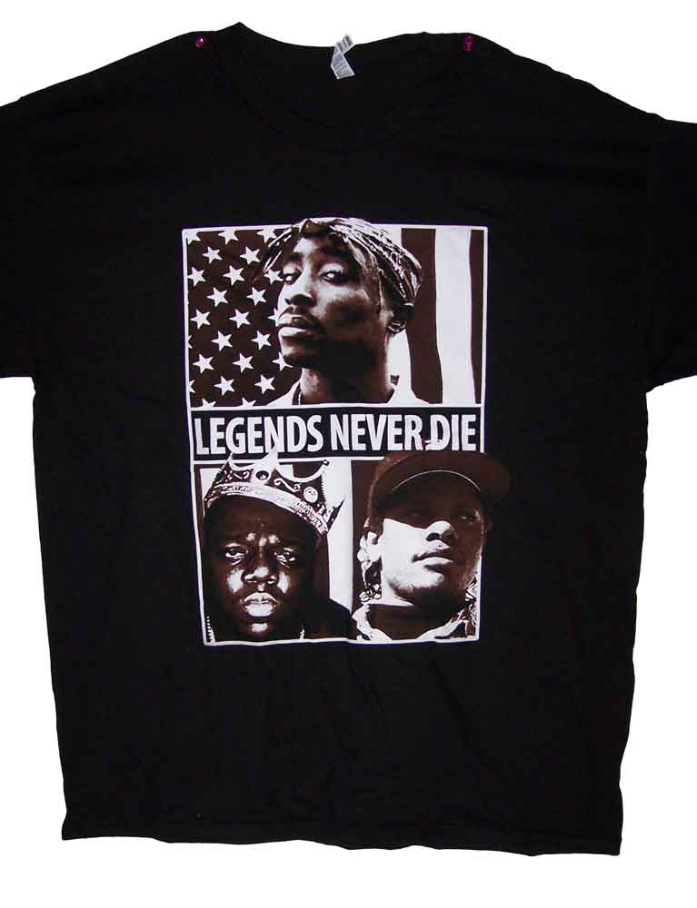 Tupac Shakur 2Pac Easy E Biggie Big  Hip Hop T-SHIRTS - Small