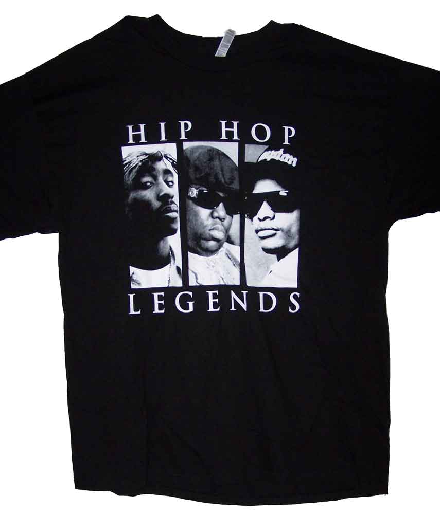 Tupac Shakur 2Pac Biggie Big Easy E Hip Hop Legends T-SHIRTs