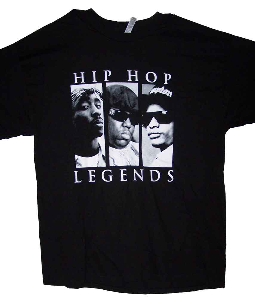 Tupac Shakur 2Pac Biggie Big Easy E Hip Hop Legends T-SHIRTS