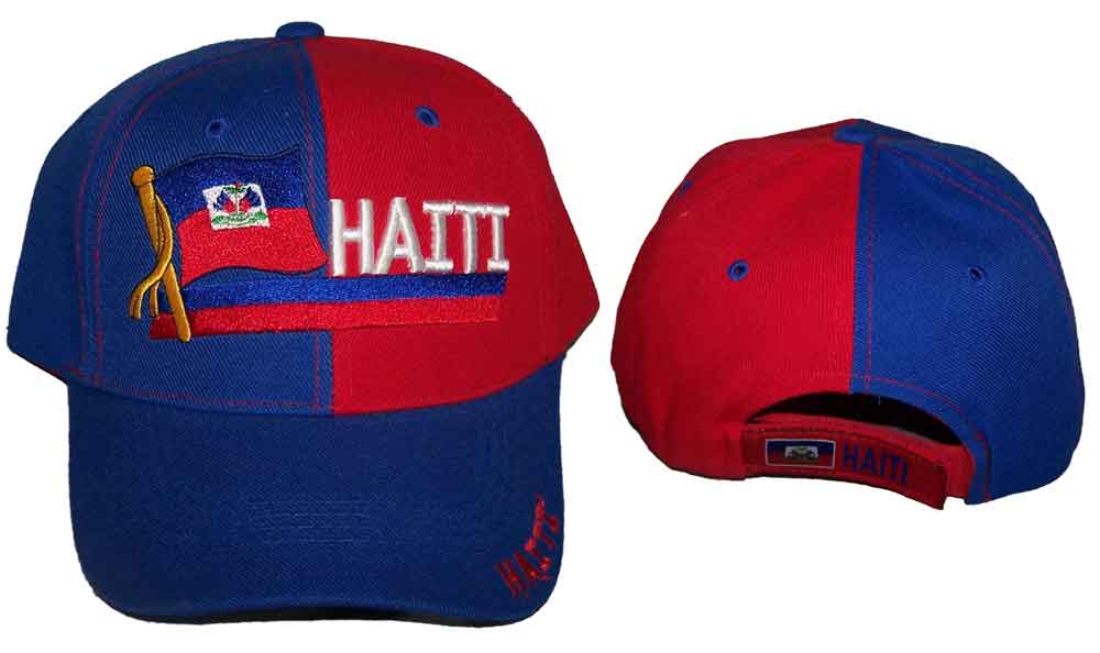 ''HAITI'' Country  Embroidered BASEBALL Caps