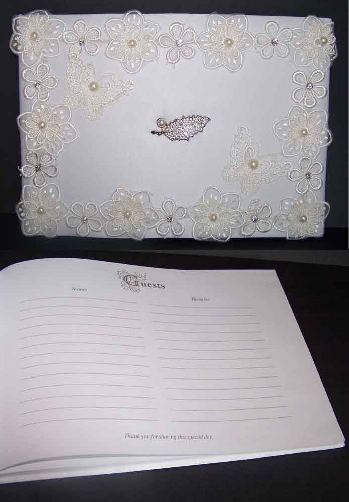 ''Any  Occasion''  Quincenera Wedding Embellished Guest BOOKs