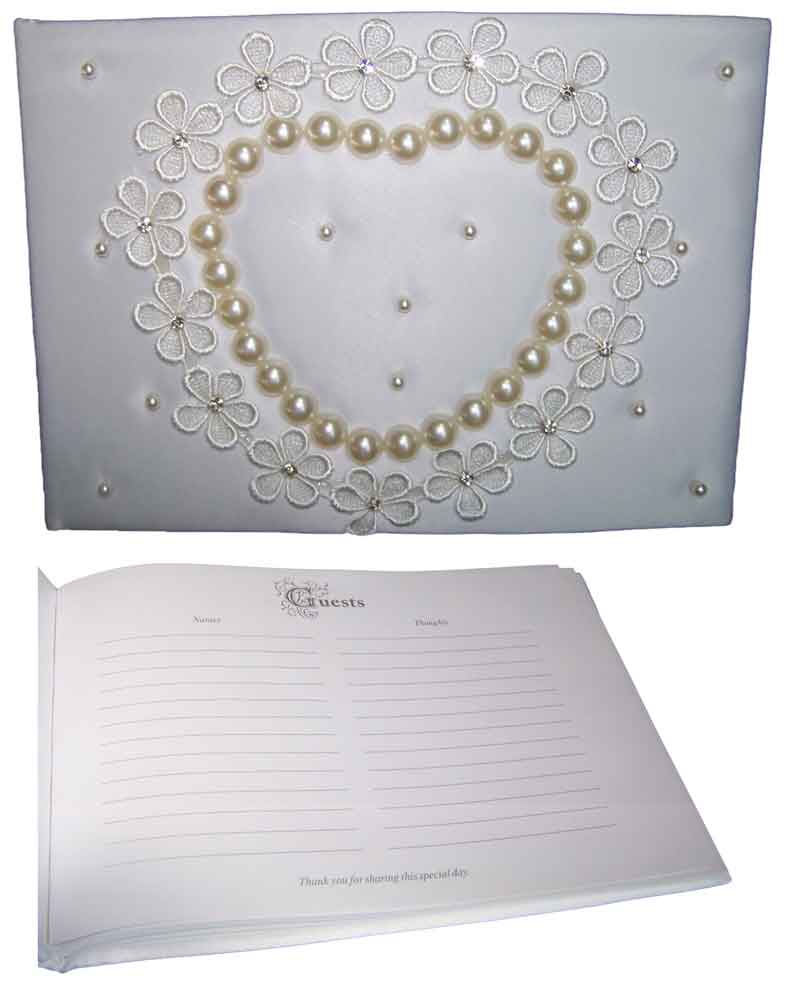 ''Any  Occasion''  Quincenera Wedding Embellished Guest BOOKs