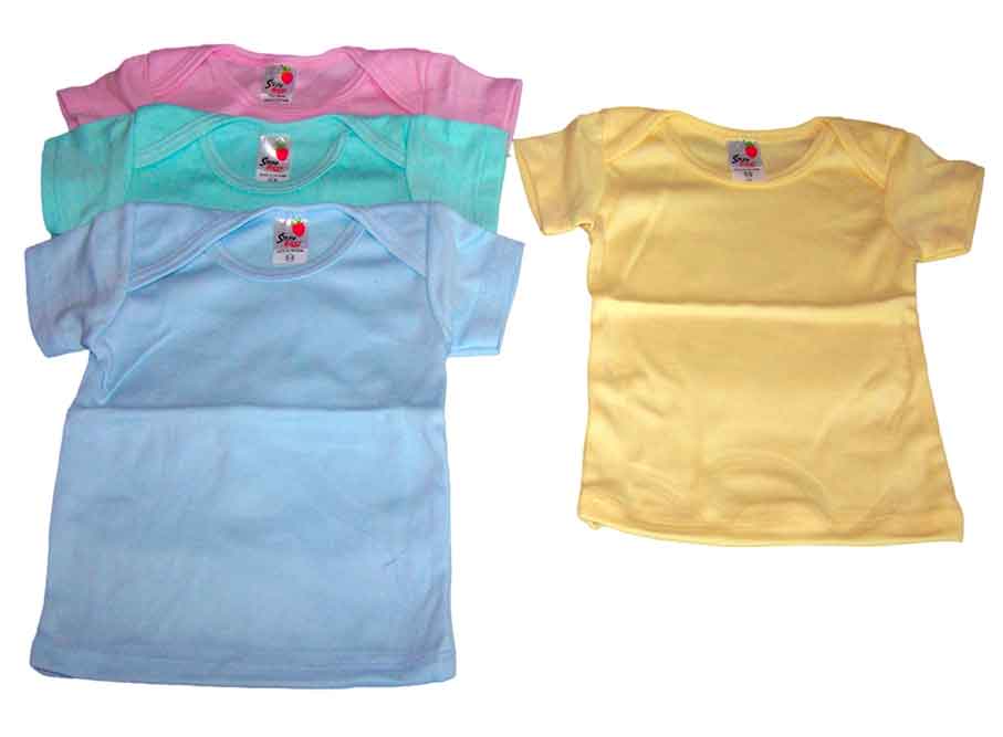 ''Straw Berry'' Lap Shoulder SHIRTs - In   Color.  Sizes: N/Borns