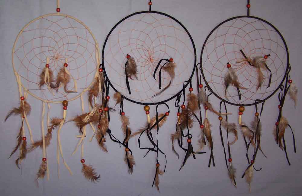 Hand Made DREAM CATCHERs - Diameter: 8 3/4 Inches