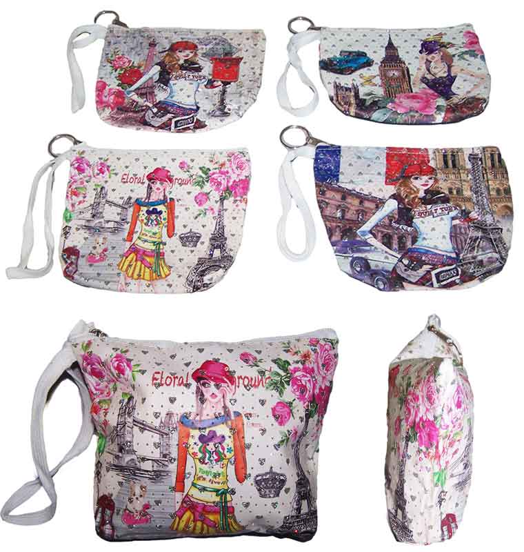 COSMETICS Bags - COSMETICS Pouches - London Paris Eiffel Tower