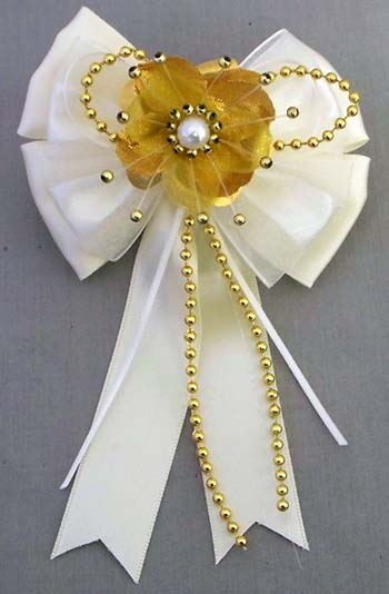 Girls Fashion Hairbows  - GOLD Color