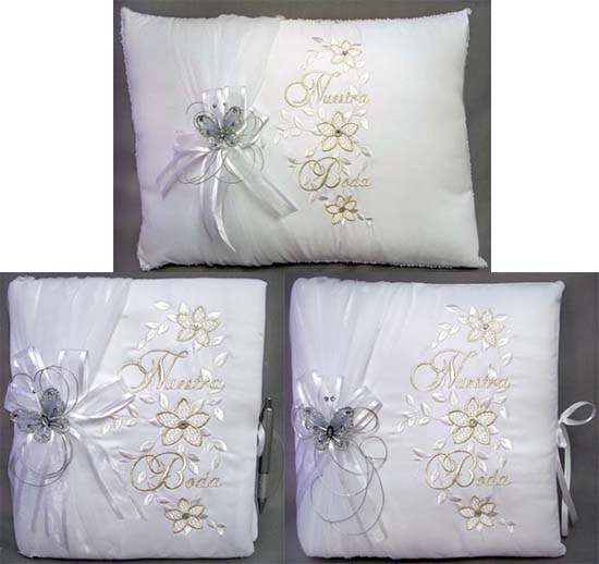 ''Nuestra Boda'' 4Pc Matching Set With Butterfly