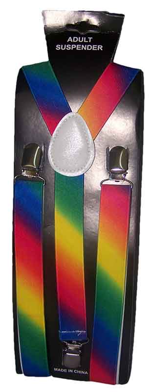 Gay Pride Rainbow Ccolors Adjustable Suspenders For ADULTs