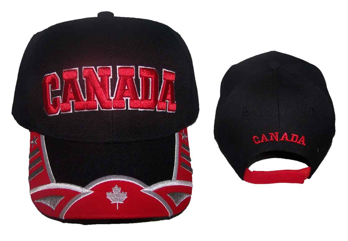 ''Canada''  Country Digitally  Embroidered Baseball CAPS